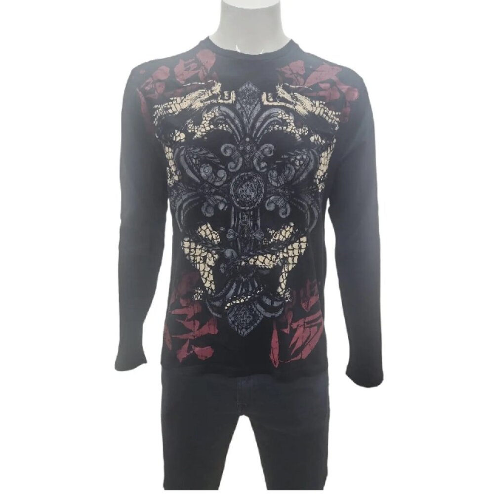 Key Closet Los Angeles Men's Long Sleeve T-Shirt crow Neck Large